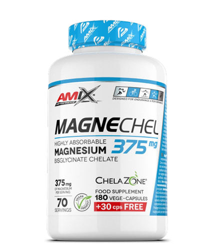 MagneChel / Magnesium Bisglycinate Chelate / 210 Vcaps  AMIX - Nutra Best Bulgaria