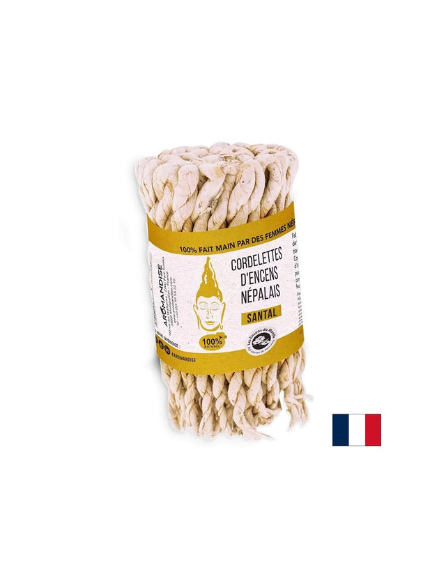 Непалски въжета за горене - Сандалово дърво, 42 бр.  Aromandise - Nutra Best Bulgaria