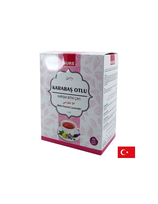 Смесен билков чай с френска лавандула - срещу стрес и безсъние, 42 филтърни пакетчета  Nurs Lokman Hekim - Nutra Best Bulgaria