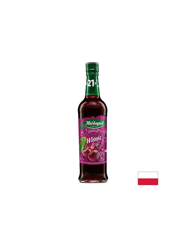 Сироп Череша – За напитки и десерти, 420 ml  Herbapol - Nutra Best Bulgaria