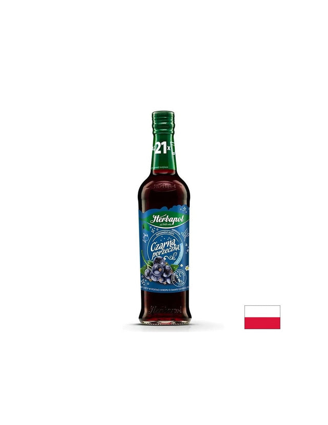 Сироп Касис –За напитки и десерти, 420 ml  Herbapol - Nutra Best Bulgaria