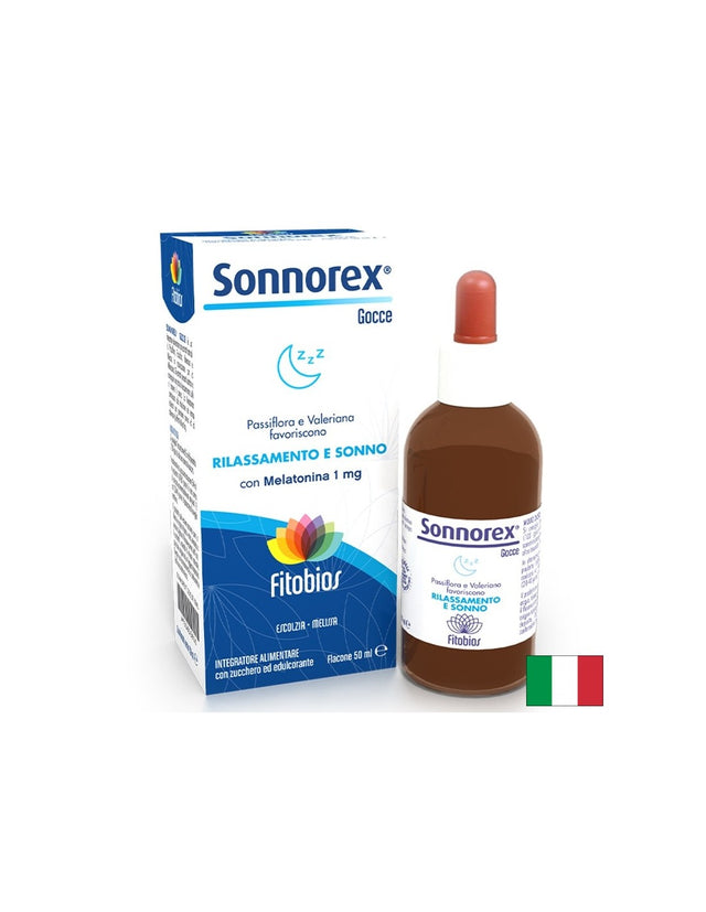 Пасифлора 427.5 mg + Мелатонин 1 mg – За по-бързо заспиване и качествен сън, Sonnorex®, 50 ml капки  Fitobios - Nutra Best Bulgaria