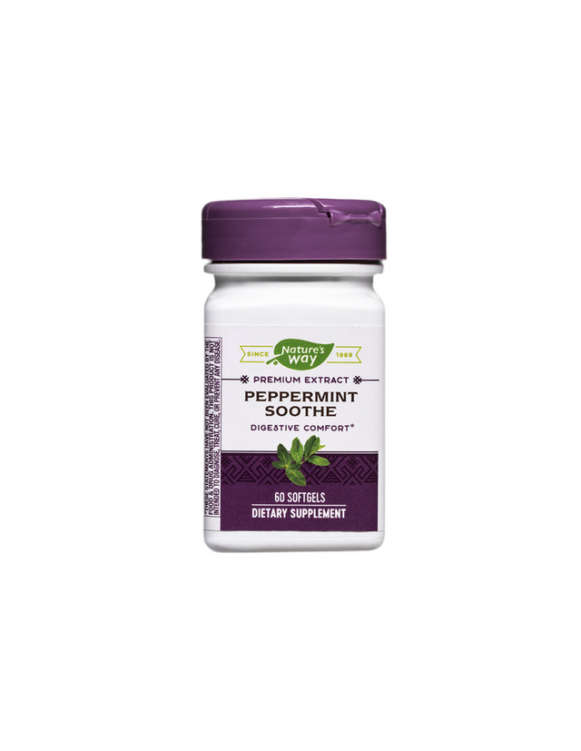 Peppermint Soothe – Билкова бленда за добро храносмилане, 60 софтгел капсули Nature’s Way - Nutra Best Bulgaria