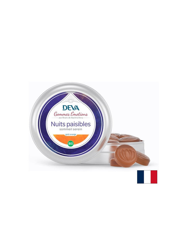 Дъвчащи билкови бонбони за спокоен сън по метода на д-р Бах, 45 g  DEVA - Nutra Best Bulgaria