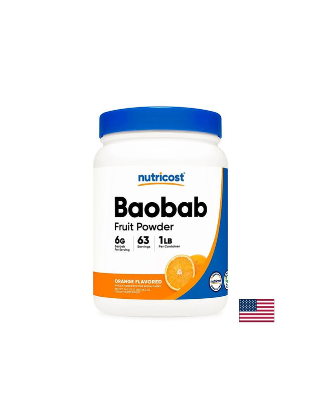 Баобаб – Натурална енергия и добро храносмилане, 453 g прах  Nutricost - Nutra Best Bulgaria
