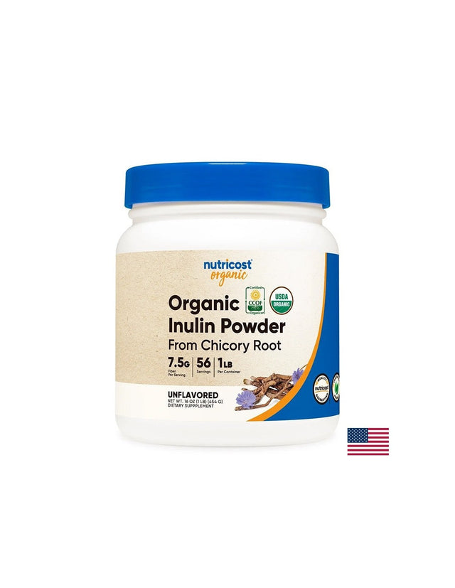 Стомашно-чревен тракт - Инулин (органик), 454 g прах  Nutricost - Nutra Best Bulgaria