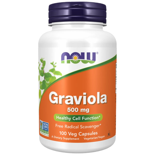 Graviola 500 mg - 100 капсули  NOW Foods - Nutra Best Bulgaria
