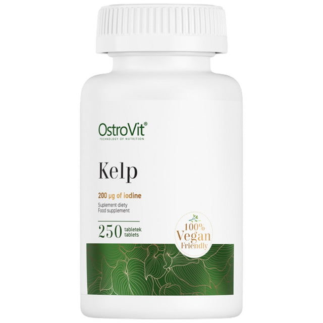 Kelp 200 mcg | Natural Iodine Source 250 Таблетки  OstroVit - Nutra Best Bulgaria