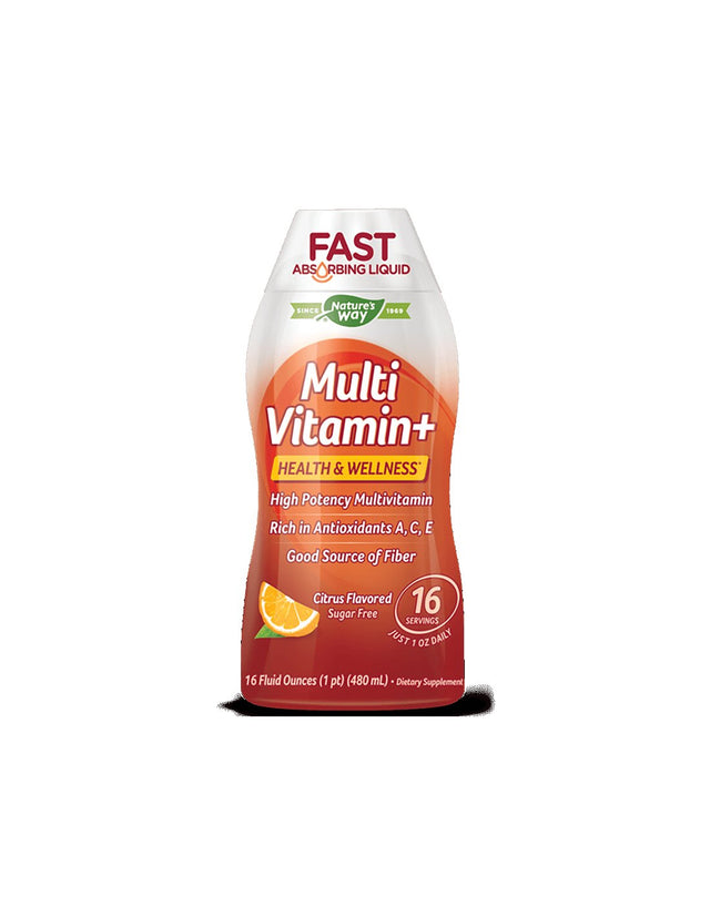 Течен мултивитамин - Енергия и силен имунитет, 480 ml  Nature’s Way - Nutra Best Bulgaria