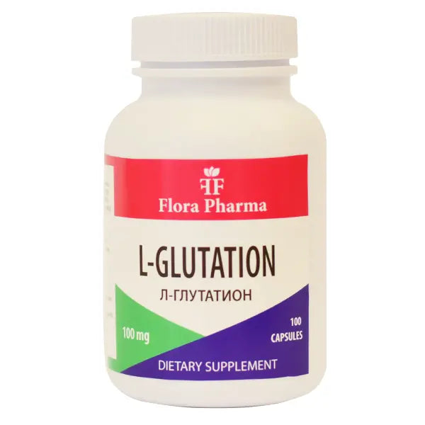 Л-ГЛУТАТИОН 100 мг (Glutathione) /100 капсули, 100 дози) FLORA PHARMA - Nutra Best Bulgaria
