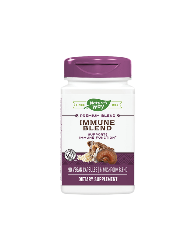 Формула за силен имунитет - Бленда от 6 медицински гъби - Immune Blend, 90 капсули Nature’s Way - Nutra Best Bulgaria