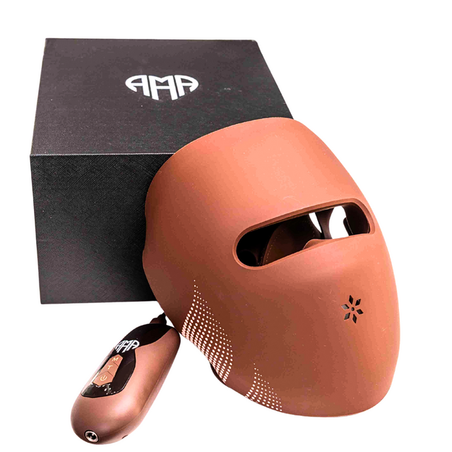 4D LED маска за лице с фотонна терапия - 82 LED диода x 4 типа светлина  AlmaFirm - Nutra Best Bulgaria