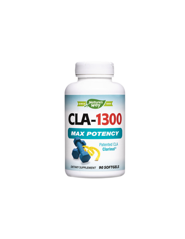 CLA-1300 Max Potency /свързана линонова киселина/ - Редукция на теглото, 90 софтгел капсули Nature’s Way - Nutra Best Bulgaria
