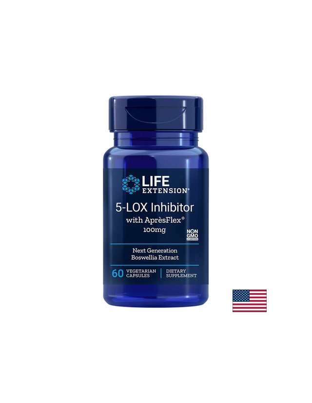 5-LOX Inhibitor with AprèsFlex®/ В подкрепа на ставите 100 mg х 60 капсули  Life Extension - Nutra Best Bulgaria
