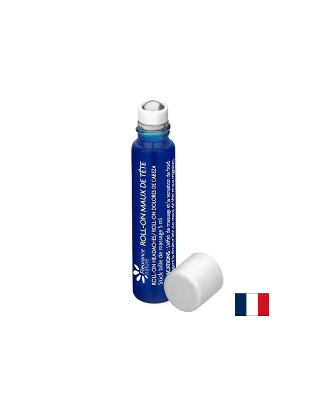 Рол-он с етерични масла против главоболие и мигрена, 5 ml  Fleurance Nature - Nutra Best Bulgaria