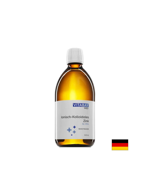 Имунитет - Колоиден цинк 50 РРМ (силно концентриран), 500 ml  Vitabay - Nutra Best Bulgaria