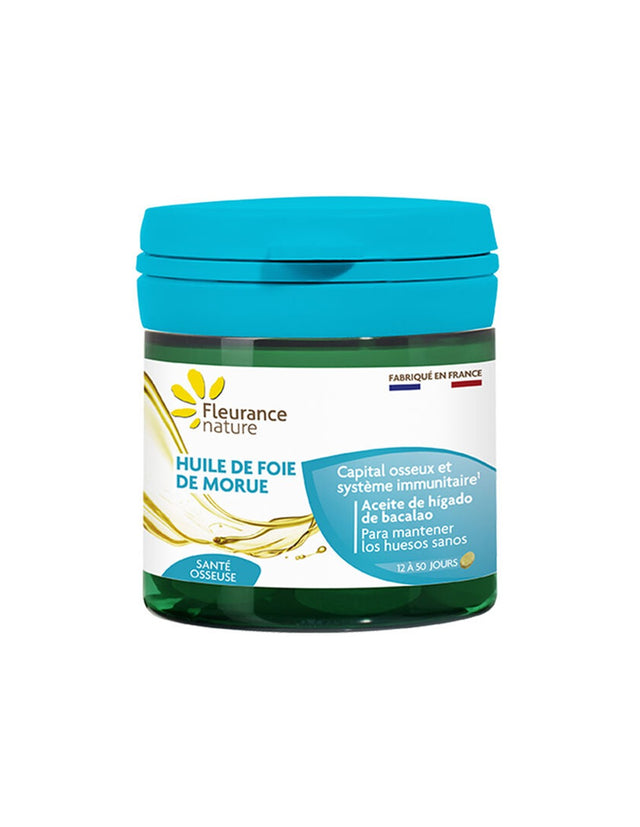 Сърдечно- съдова и мозъчна функция - Масло от черен дроб на треска, 50 софтгел капсули Fleurance Nature  Fleurance Nature - Nutra Best Bulgaria