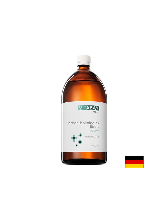 Колоидно желязо 50 PPM - чистота 99,99%, 1000 ml  Vitabay - Nutra Best Bulgaria