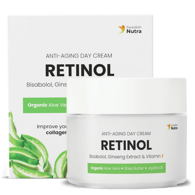 Дневен крем с Ретинол, Хиалурон и Колаген 50 мл Swedish Nutra - Nutra Best