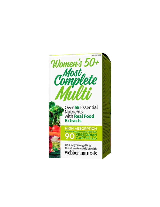 Мултивитамини за Жени 50+ - Women’s Most Complete Multi 50+, 90 V капсули Webber Naturals - Nutra Best