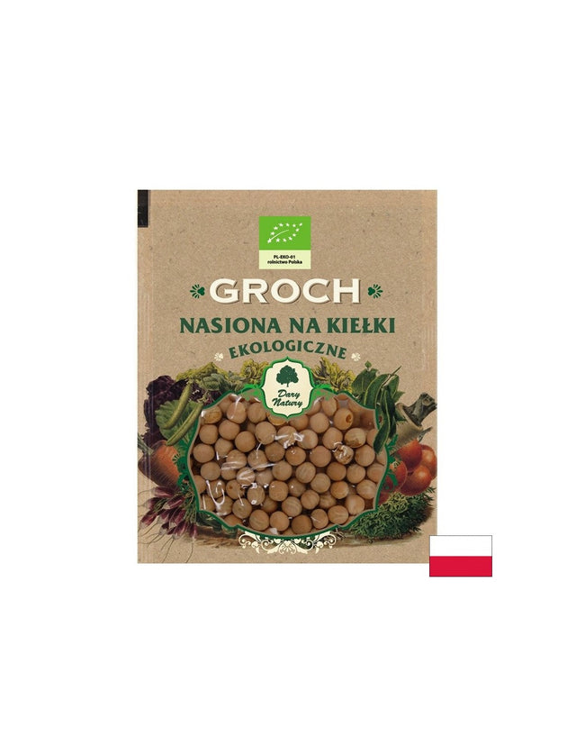 Грах - семена за кълнове Био, 50 g Dary Natury  Dary Natury - Nutra Best Bulgaria