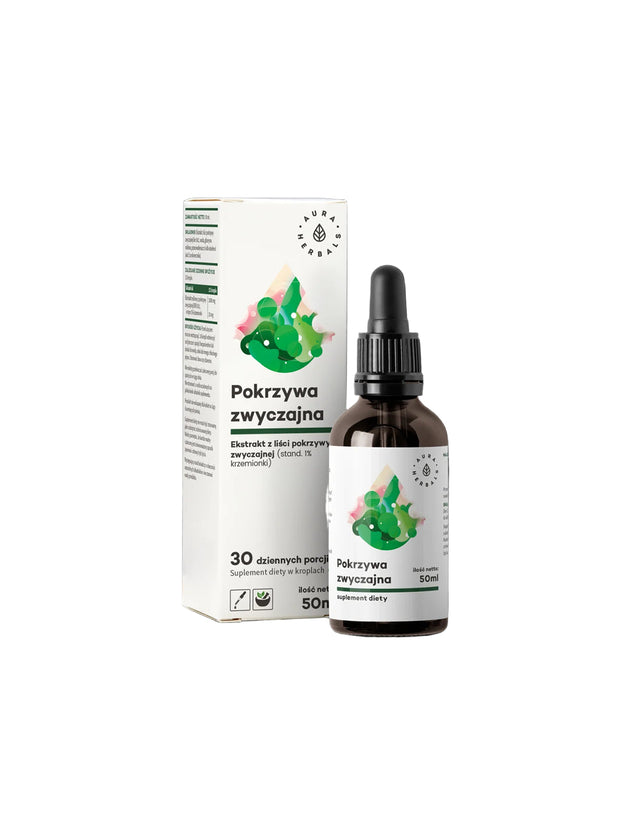 Уринарен тракт - Коприва (лист), 50 ml капки Aura Herbals  Aura Herbals - Nutra Best Bulgaria