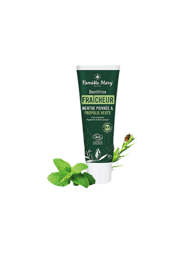 Паста за зъби с мента и зелен прополис, 50 ml  Famille Mary - Nutra Best Bulgaria