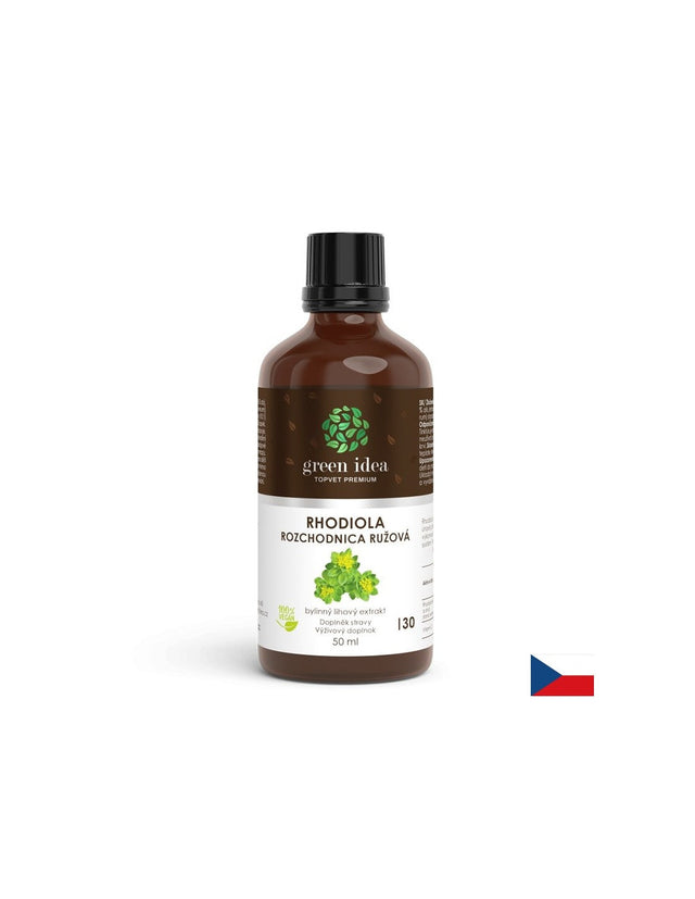 Стрес и добро настроение - Златен корен + витамин С, 50 ml тинктура  Green Idea - Nutra Best Bulgaria