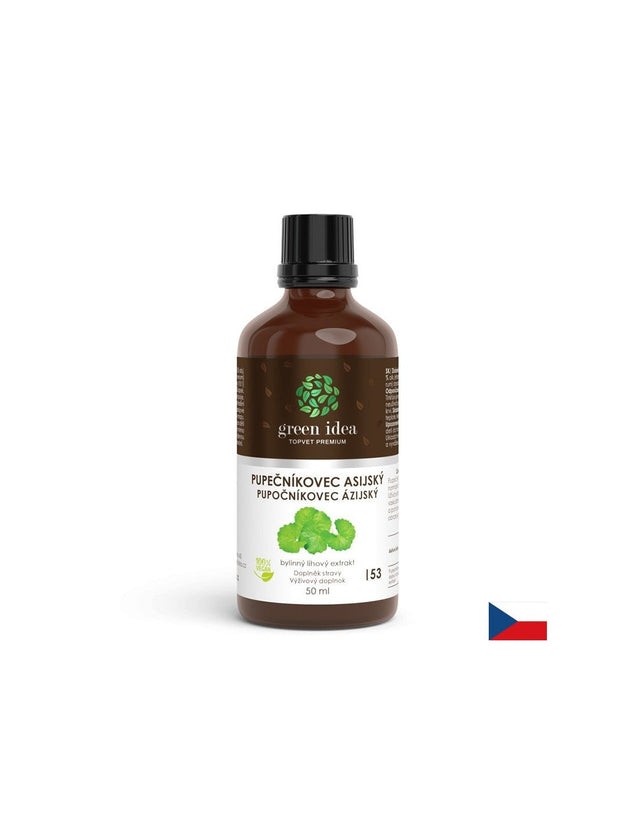 За кръвообращението, венозната система и мозъка - Готу Кола, 50 ml тинктура  Green Idea - Nutra Best Bulgaria