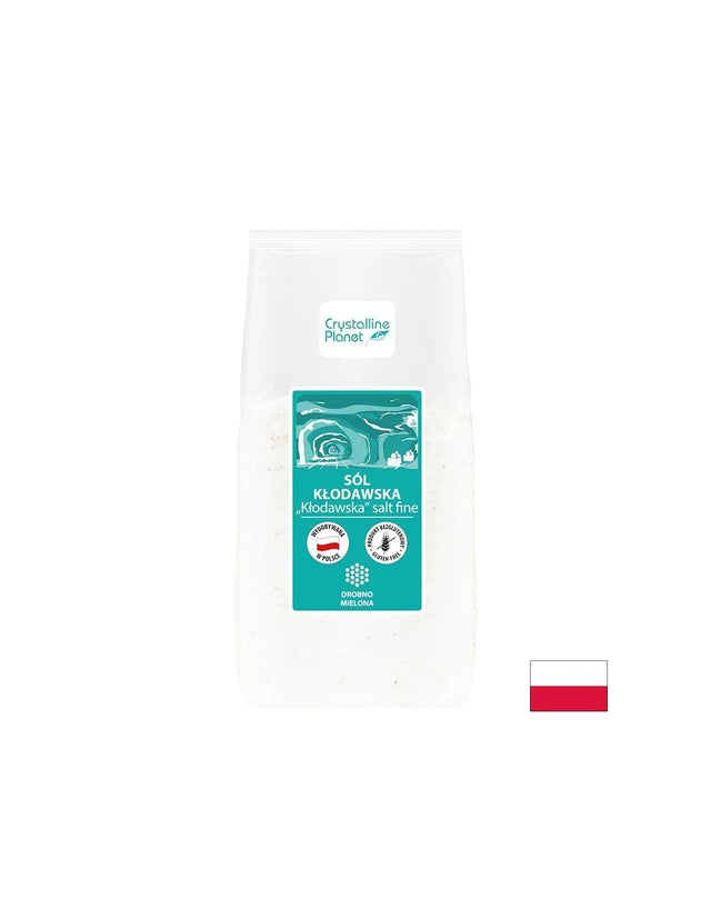Клодавска каменна сол, фино смляна, 500 g  Crystalline Planet - Nutra Best Bulgaria