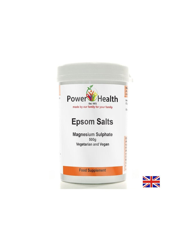 Стомашно-чревен тракт - Магнезиев сулфат (английска сол), 500 g прах  Power Health - Nutra Best Bulgaria