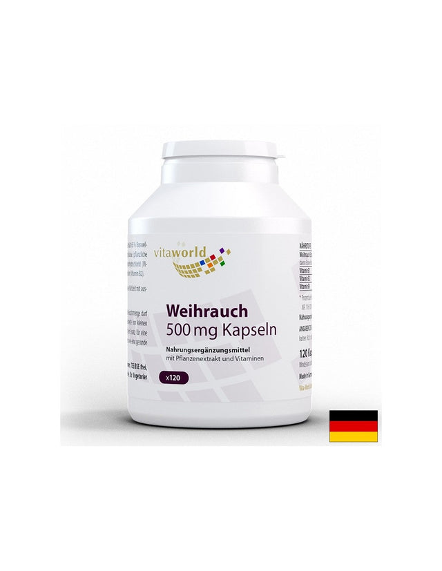 За здрави стави - Босвелия, 500 mg + Витамин В1,В2, В6, 120 капсули  Vita World - Nutra Best Bulgaria
