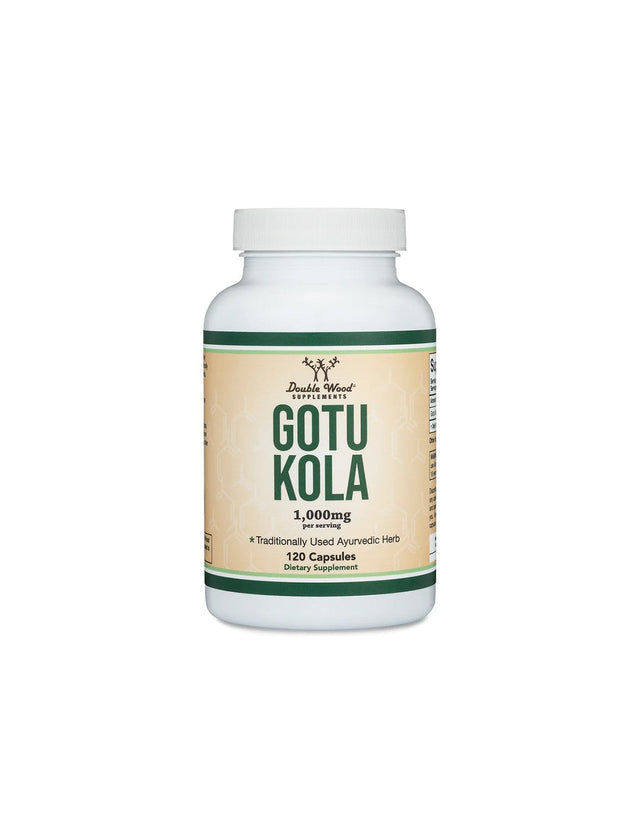Готу кола – кръвообращение, красива кожа, мозъчно здраве, 500 mg, 120 капсули за 2 месеца прием  Double Wood - Nutra Best Bulgaria