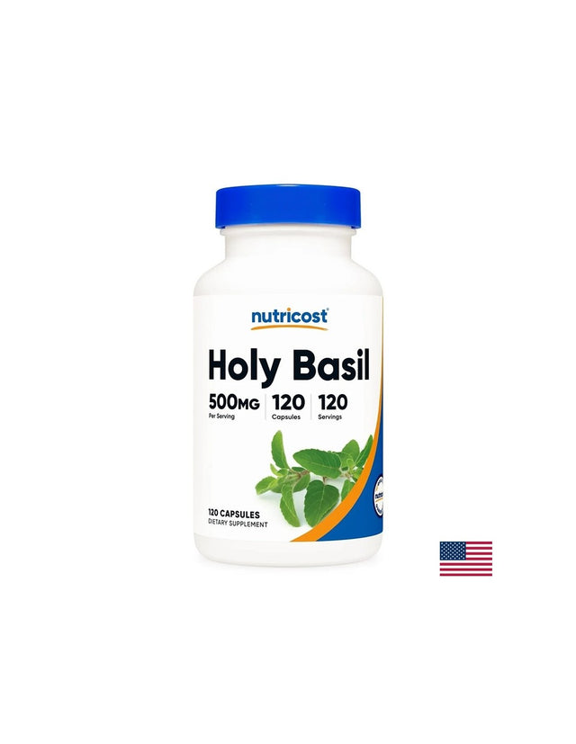 Стрес и добро настроение - Тулси /Свещен босилек/, 500 mg х 120 капсули  Nutricost - Nutra Best Bulgaria