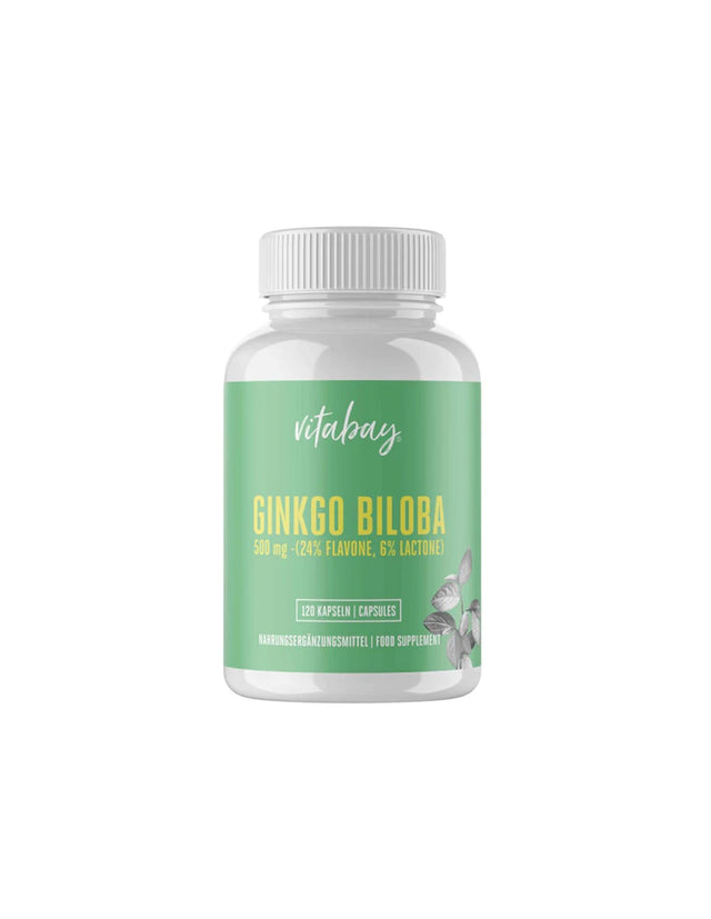Нервна система - Гинко Билоба 500 mg, 120 капсули  Vitabay - Nutra Best Bulgaria