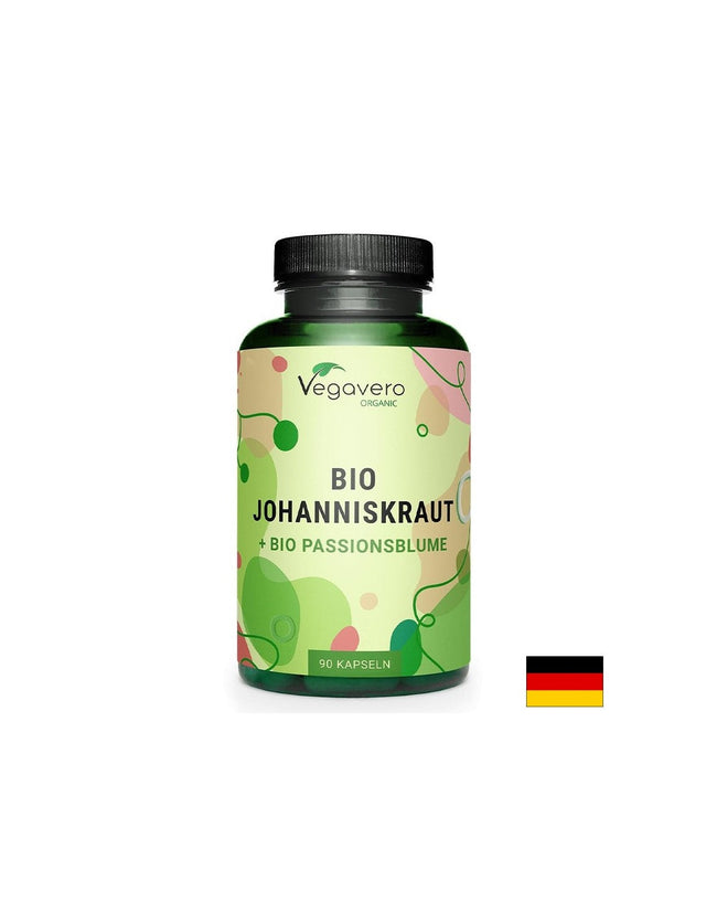 Жълт кантарион 500 mg + Пасифлора 200 mg – Емоционален баланс и здрава нервна система, 90 капсули  Vegavero - Nutra Best Bulgaria