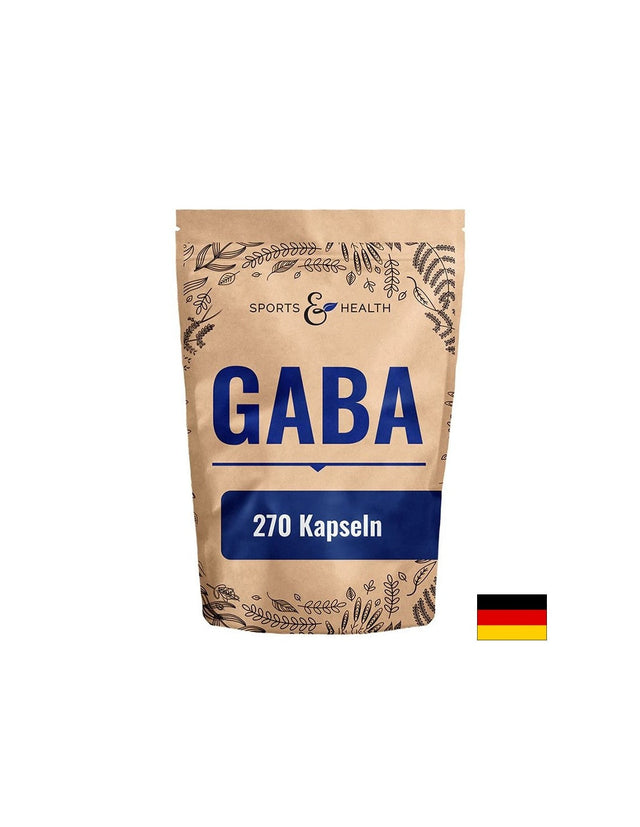 ГАБА – Спокойна нервна система и помощ при безсъние, 500 mg, 270 капсули  Sports & Health Solutions - Nutra Best Bulgaria