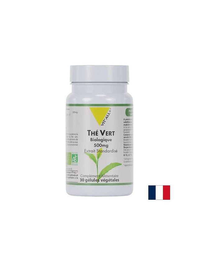 Зелен чай – Антиоксидантна защита и контрол на теглото, 500 mg, 30 капсули  Vit'all Plus - Nutra Best Bulgaria