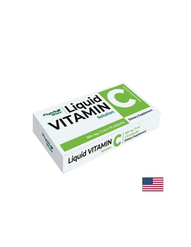 Витамин С 500 mg - 5 ml, разтвор,10 ампули в кутия  Phyto Wave - Nutra Best Bulgaria