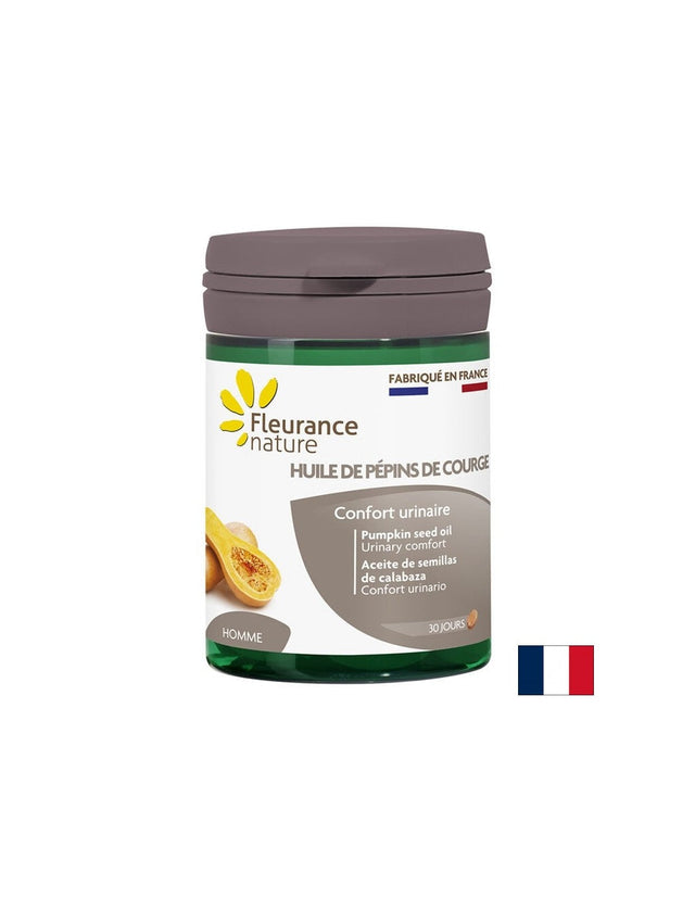 Простата и уринарен тракт - Масло от тиквено семе, 500 mg х 60 капсули  Fleurance Nature - Nutra Best Bulgaria