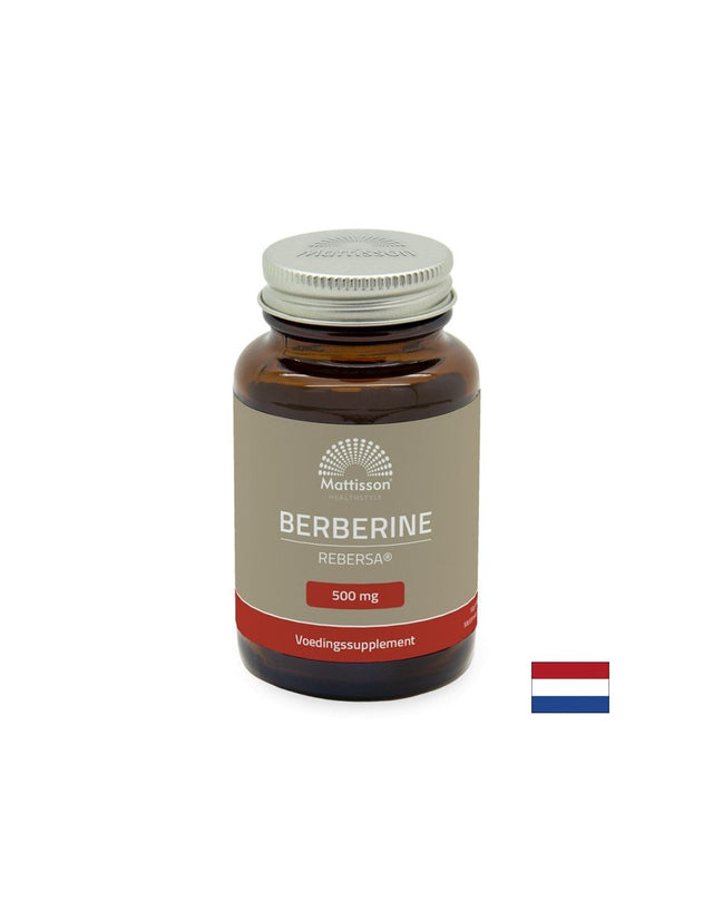 Контрол на кръвната захар и холестерола - Берберин, 500 mg х 60 капсули  Mattisson Healthstyle - Nutra Best Bulgaria