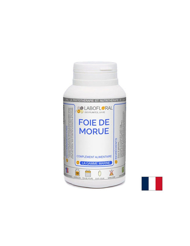 Сърдечно- съдова и мозъчна функция - Масло от черен дроб на треска, 500 mg х 60 капсули  PhytoMoinsCher - Nutra Best Bulgaria