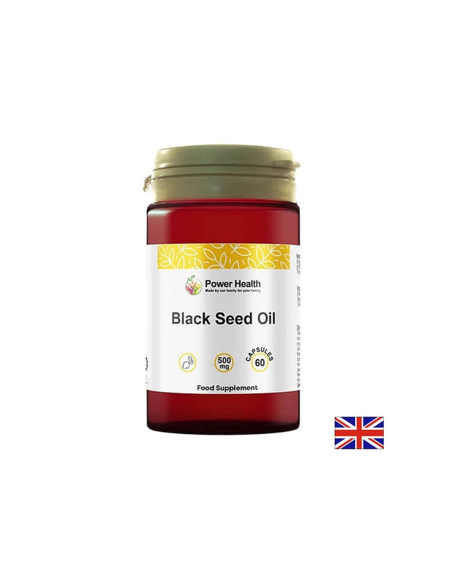 Черен кимион – Подпомага имунитета, храносмилането и антиоксидантната защита, 500 mg, 60 капсули  Power Health - Nutra Best Bulgaria