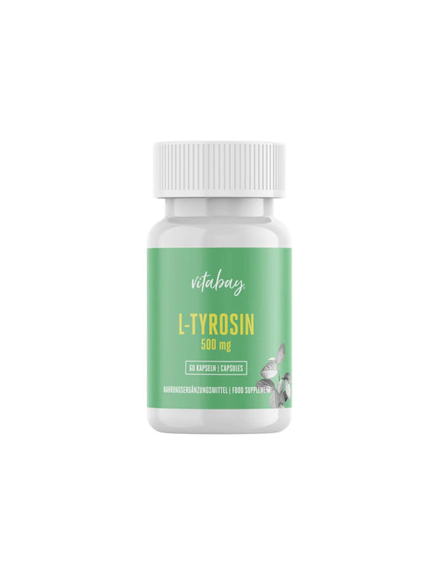 Нервна система - Л-Тирозин 500 mg, 60 капсули  Vitabay - Nutra Best Bulgaria