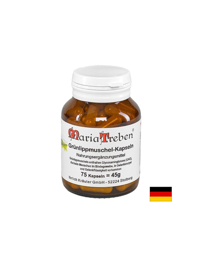 Кости и стави - Зеленоуста мида, 500 mg х 75 капсули  Maria Treben - Nutra Best Bulgaria