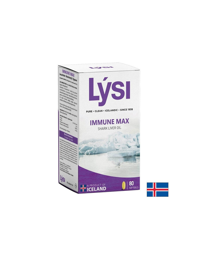 Масло от черен дроб на акула – силен имунитет, 500 mg, 80 софтгел капсули  Lysi - Nutra Best Bulgaria