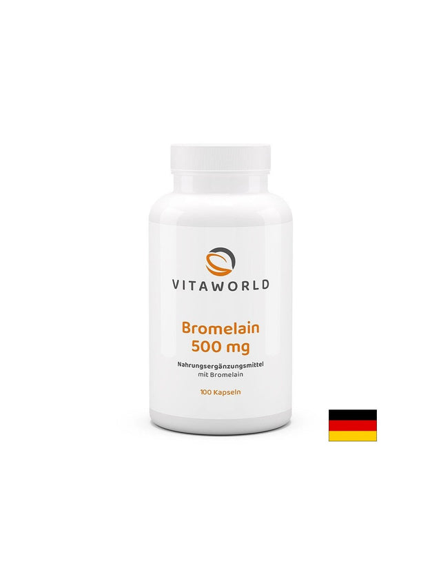 Добро храносмилане - Бромелаин (от ананас), 500 mg x 100 капсули  Vita World - Nutra Best Bulgaria