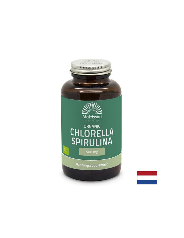 Имунитет, супер антиоксидант - Хлорела и Спирулина, 500 mg x 240 таблетки Mattisson Healthstyle  Mattisson Healthstyle - Nutra Best Bulgaria