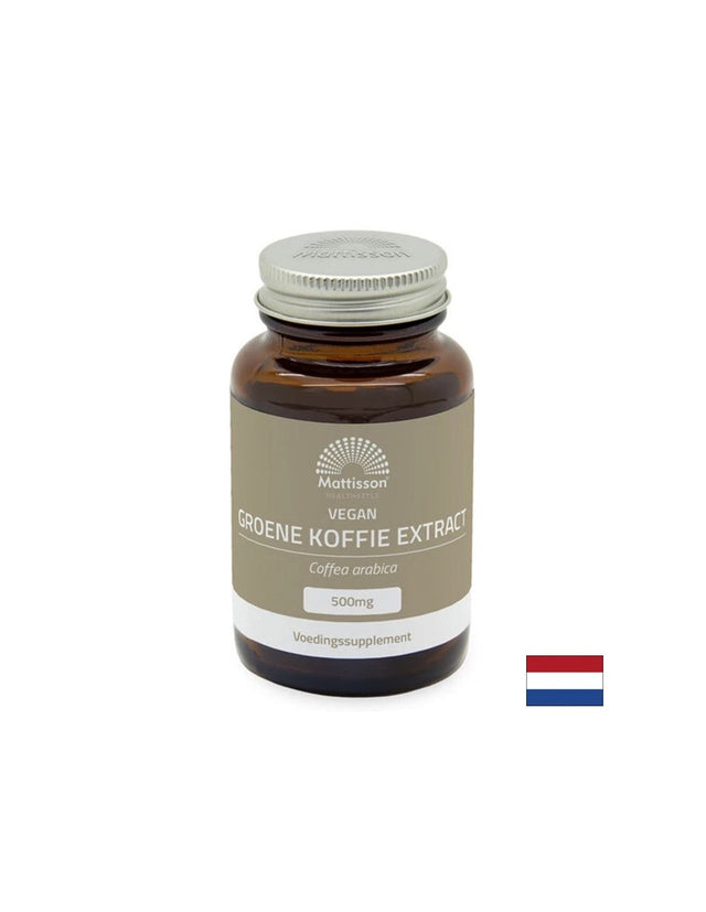 Здравословно отслабване - Зелено кафе, 500 mg x 60 капсули  Mattisson Healthstyle - Nutra Best Bulgaria