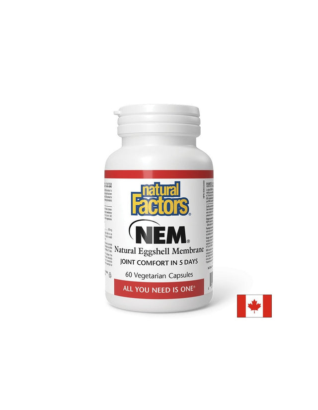 Кости и стави - НЕМ Натурална яйчена мембрана, 500 mg x 60 V капсули  Natural Factors - Nutra Best Bulgaria